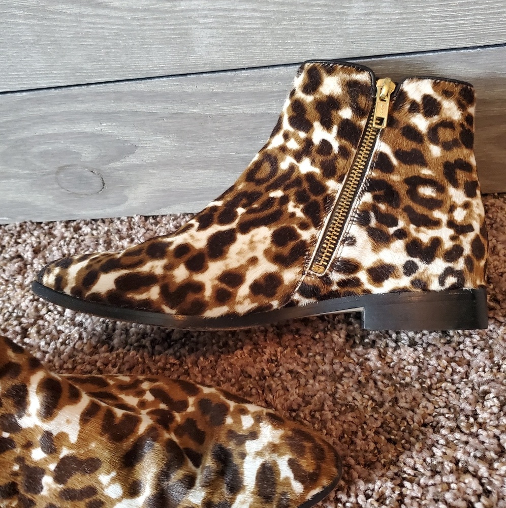 J.Crew Collection Sienna Leopard Calf Hair Boots - Picture 5 of 8